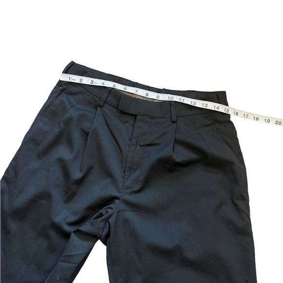 MENS DOCKERS Black Wool Blend Front Pleated Dress Pant Trouser 30 - Picture 8 of 9